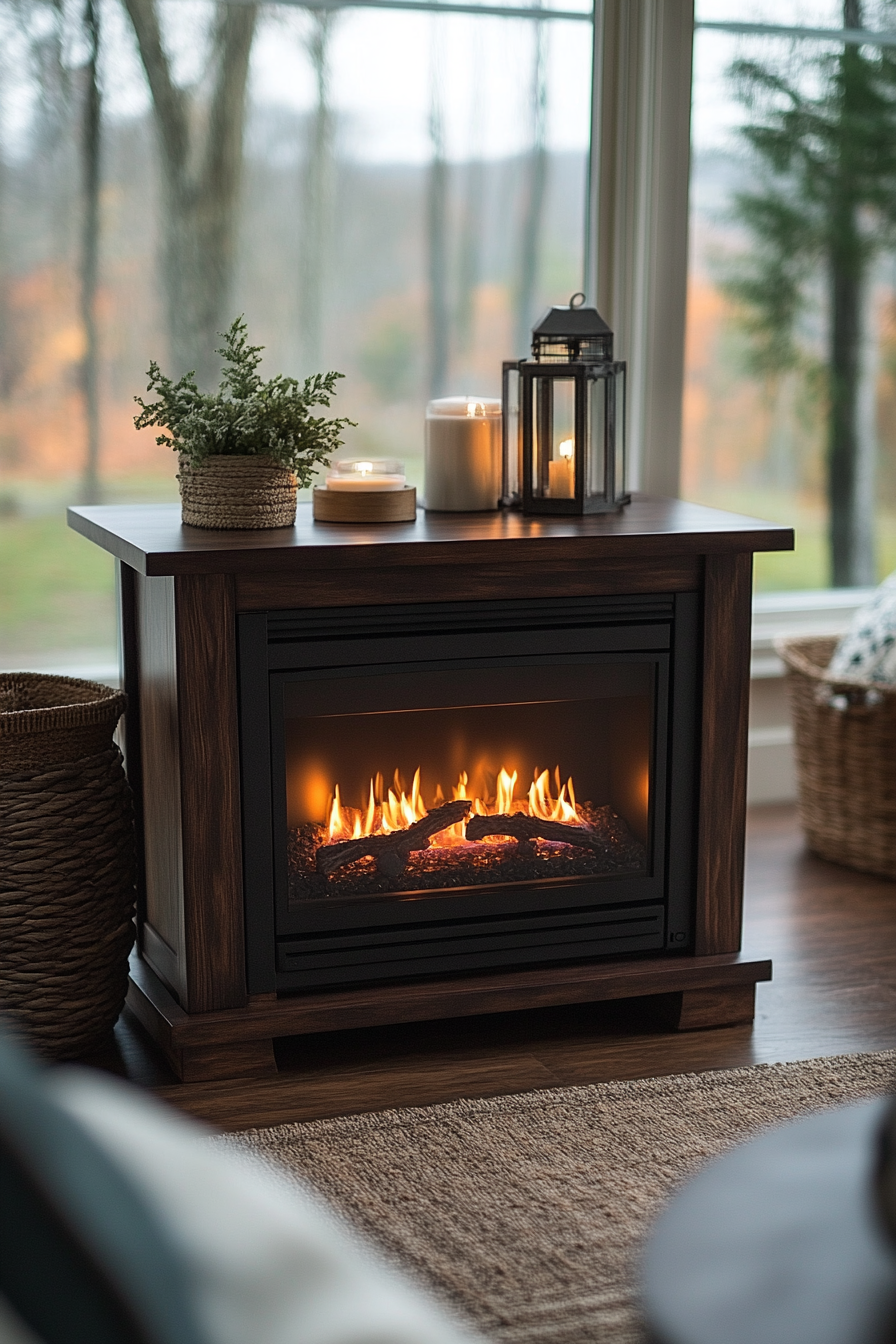 Farmhouse Electric Fireplace: Modern Convenience with Traditional Charm