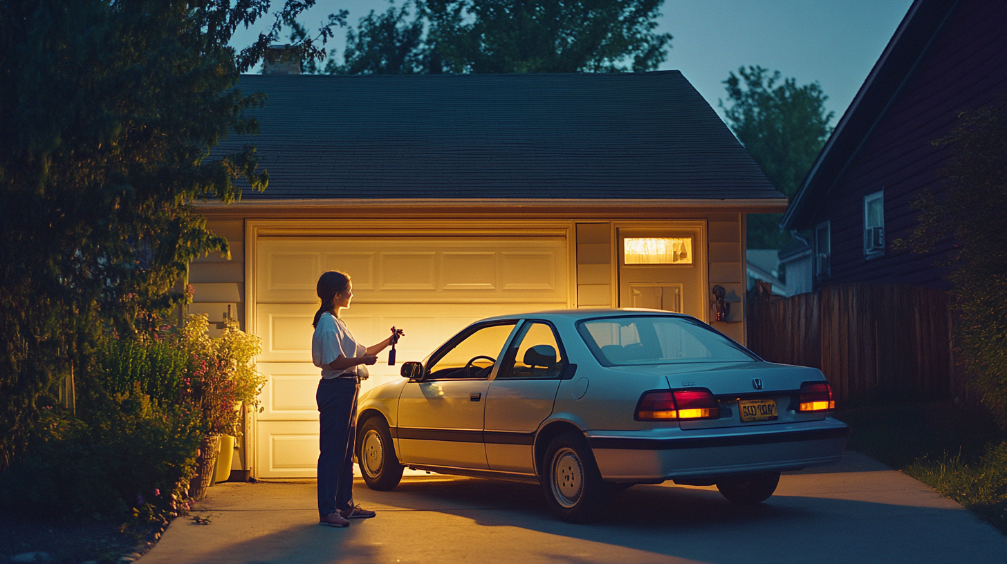 Father Gifts Daughter Car at Mid-West Sunset