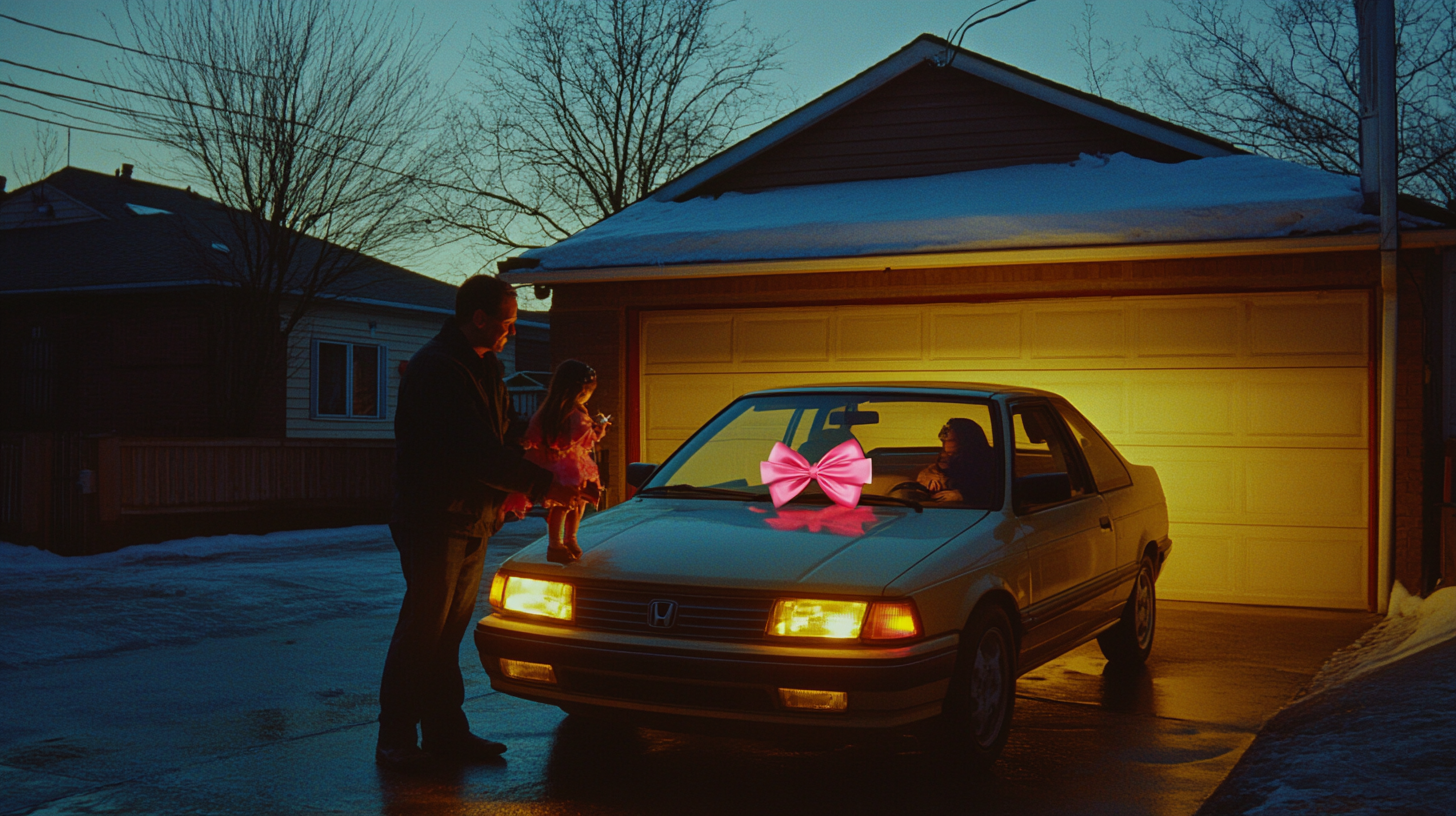 Father Gives Daughter Keys to First Car