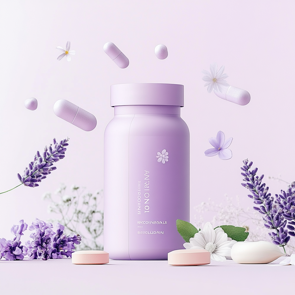 Feminine Menopausal Probiotic Bottle with Wellness Elements