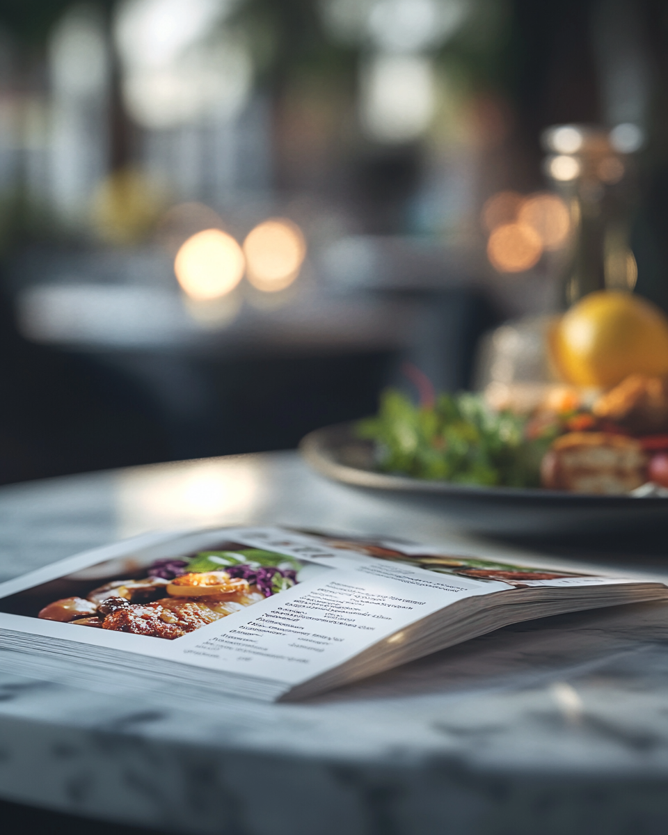 Food menu photo with stunning details and lighting.