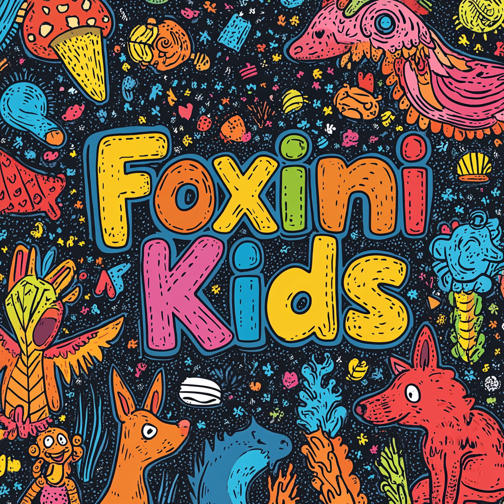 Foxini Kids Colorful Cartoon Design Pattern