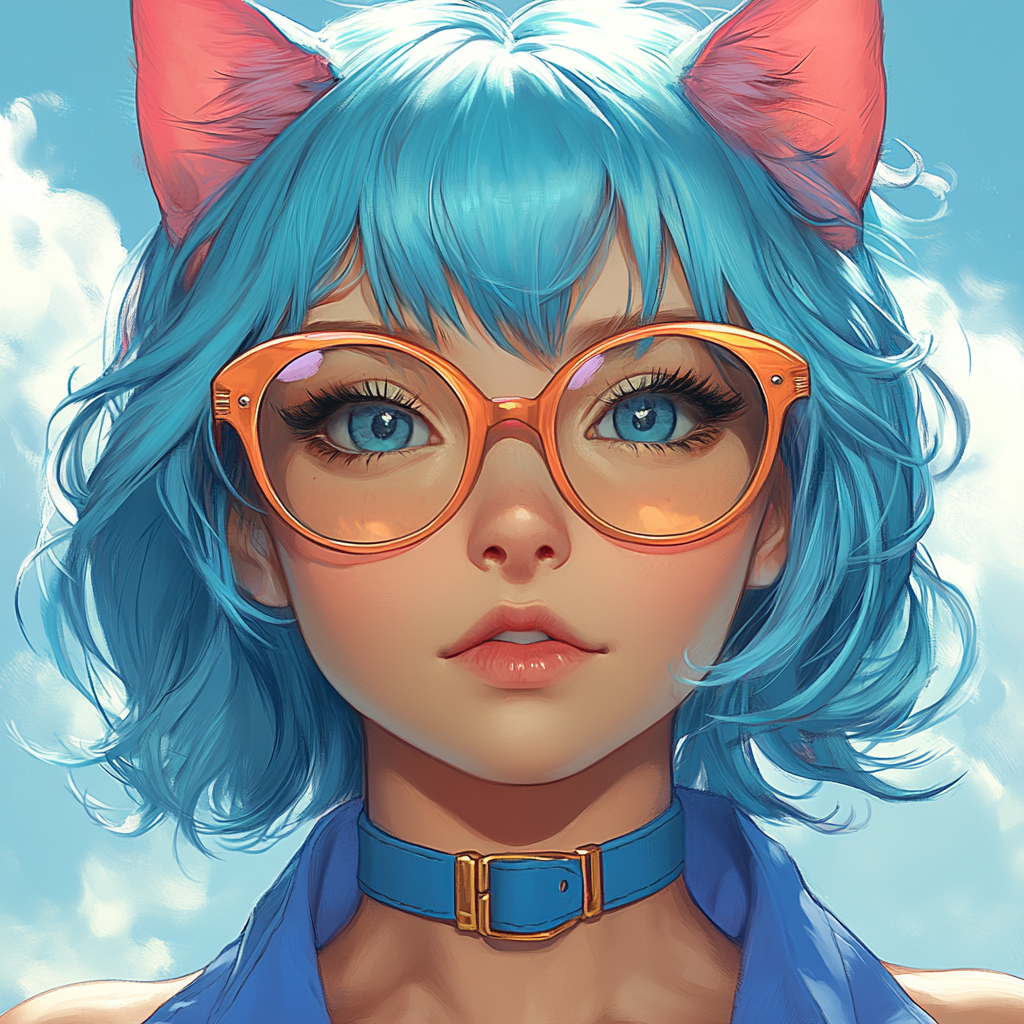 Frame for anime trading card with pastel colors, kawaii aesthetic.