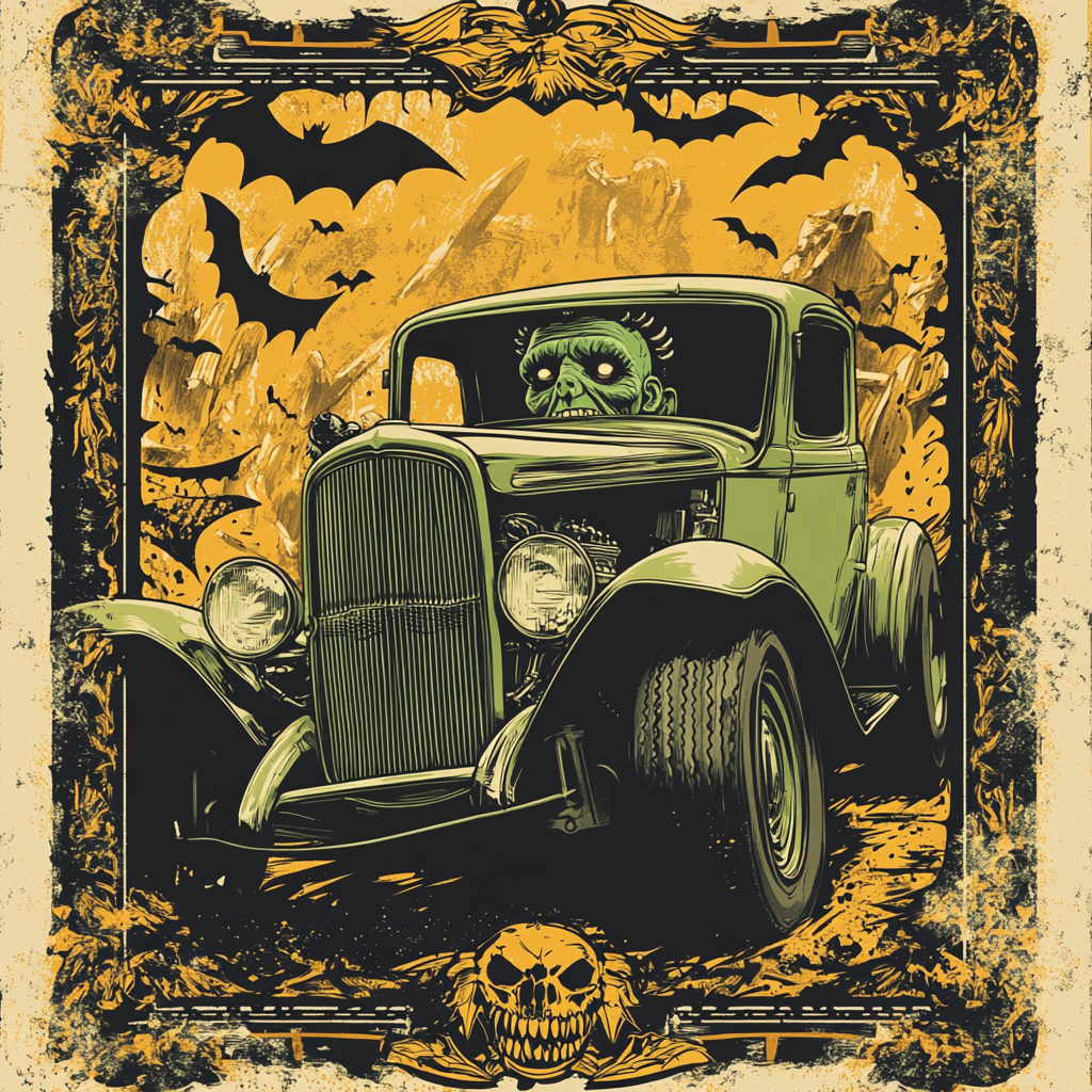 Frankenstein Drives Hot Rod: Tour Poster