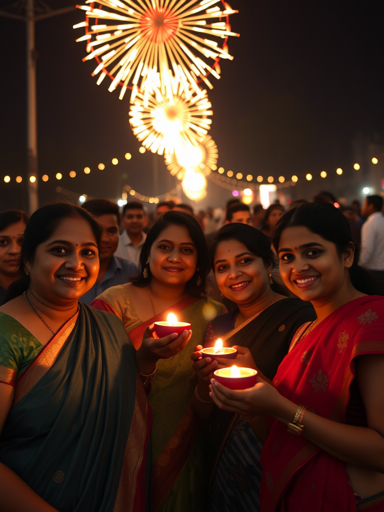 Friends Celebrating Diwali in Canada - No Faces