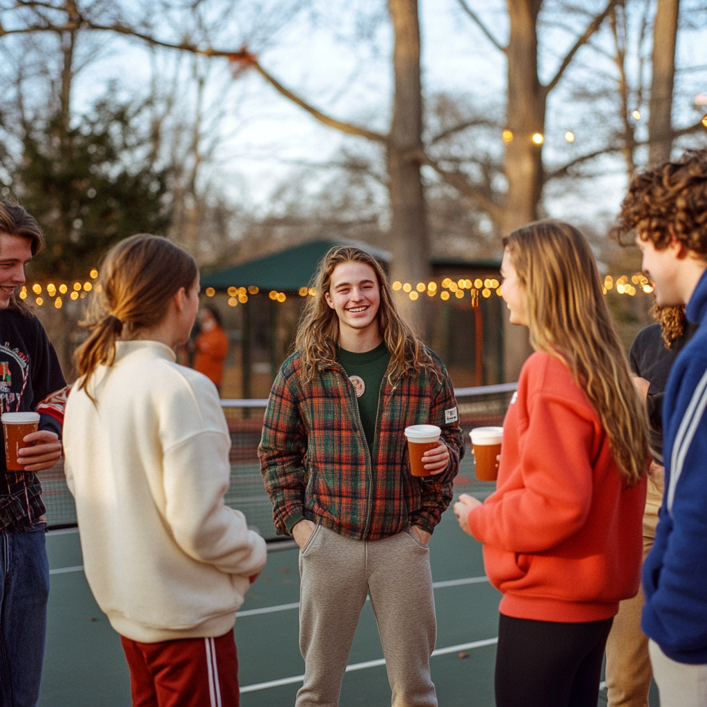 Friends Reunite for Festive Pickleball Holiday Celebration