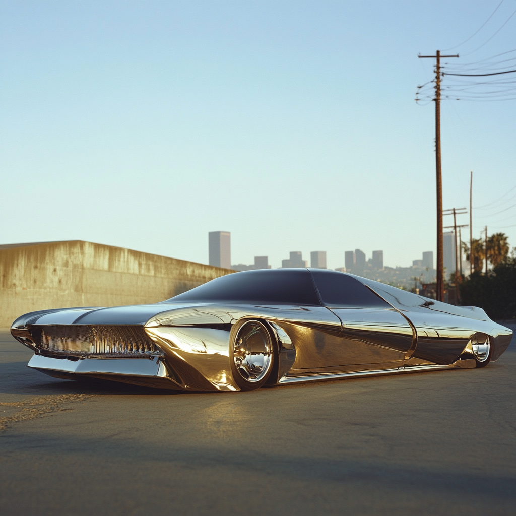 Futuristic East LA Low Rider with Sharp Forms