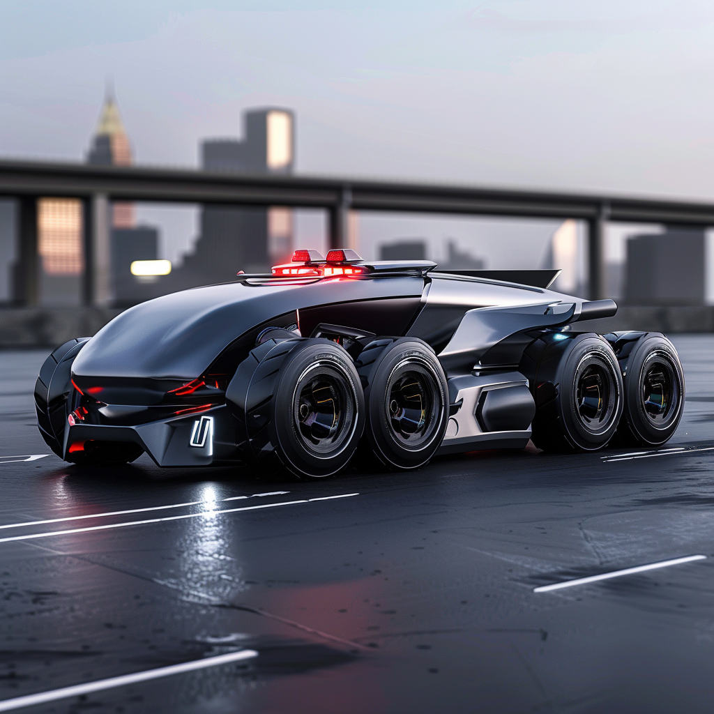 Futuristic Fire Engine: Sleek, Fast, Powerful