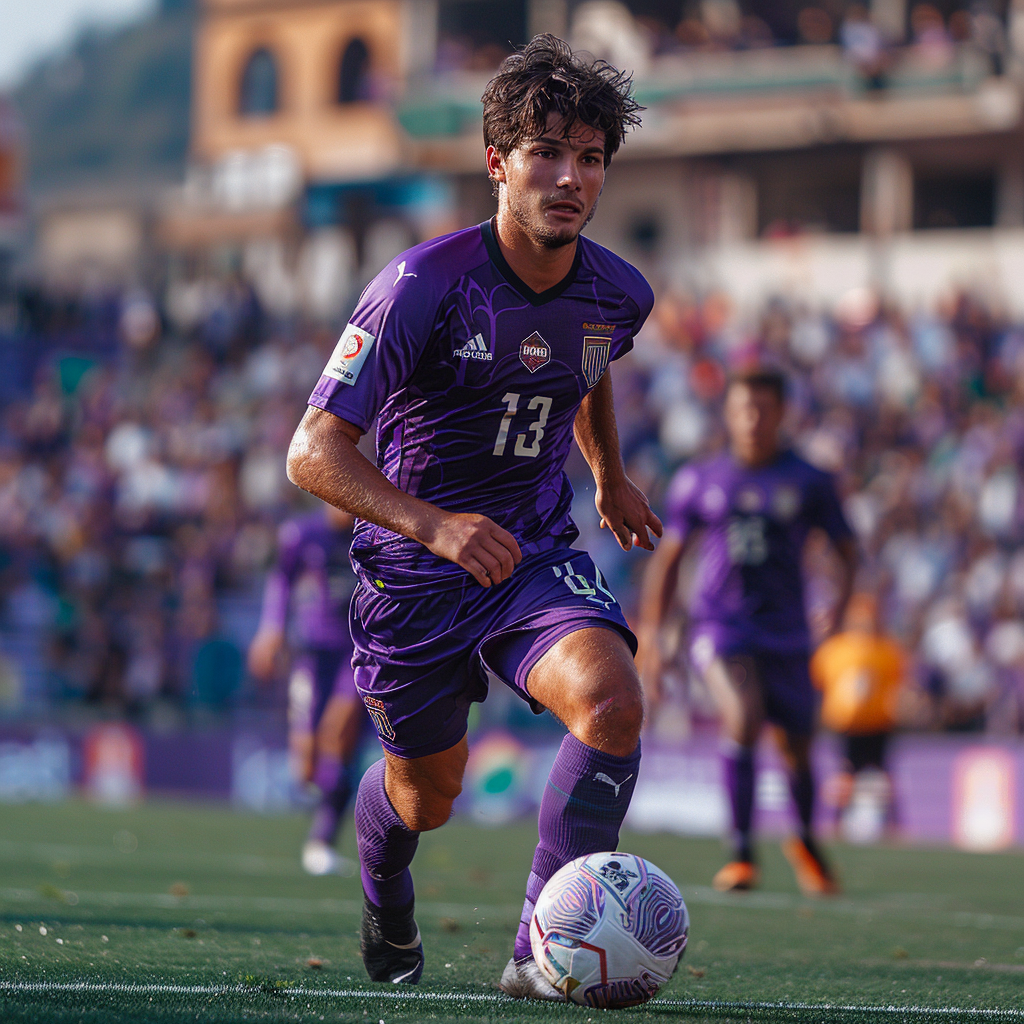 German midfielder Poyraz Kara in Fiorentina uniform.