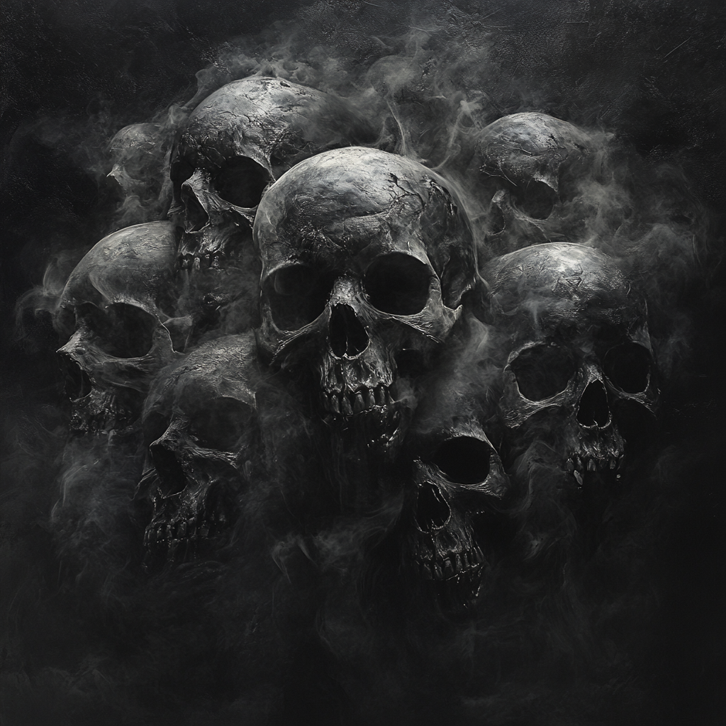 Gothic Fantasy Art: Alan Lee Style Skulls