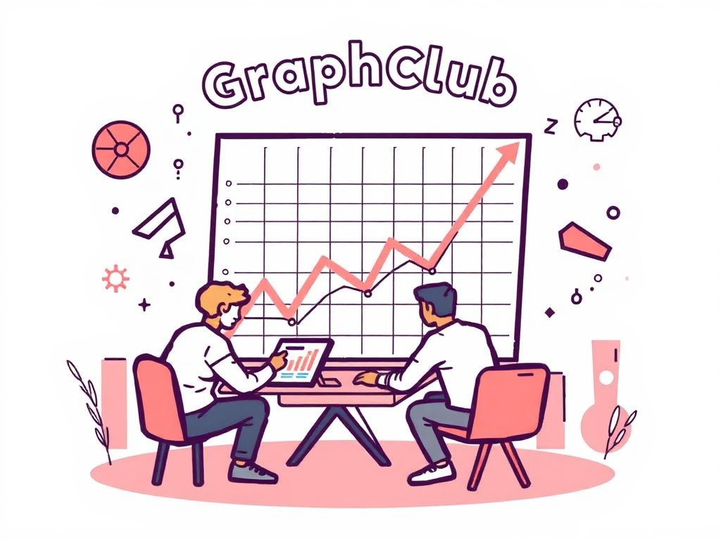 Graphclub logo design - sleek, modern, professional.