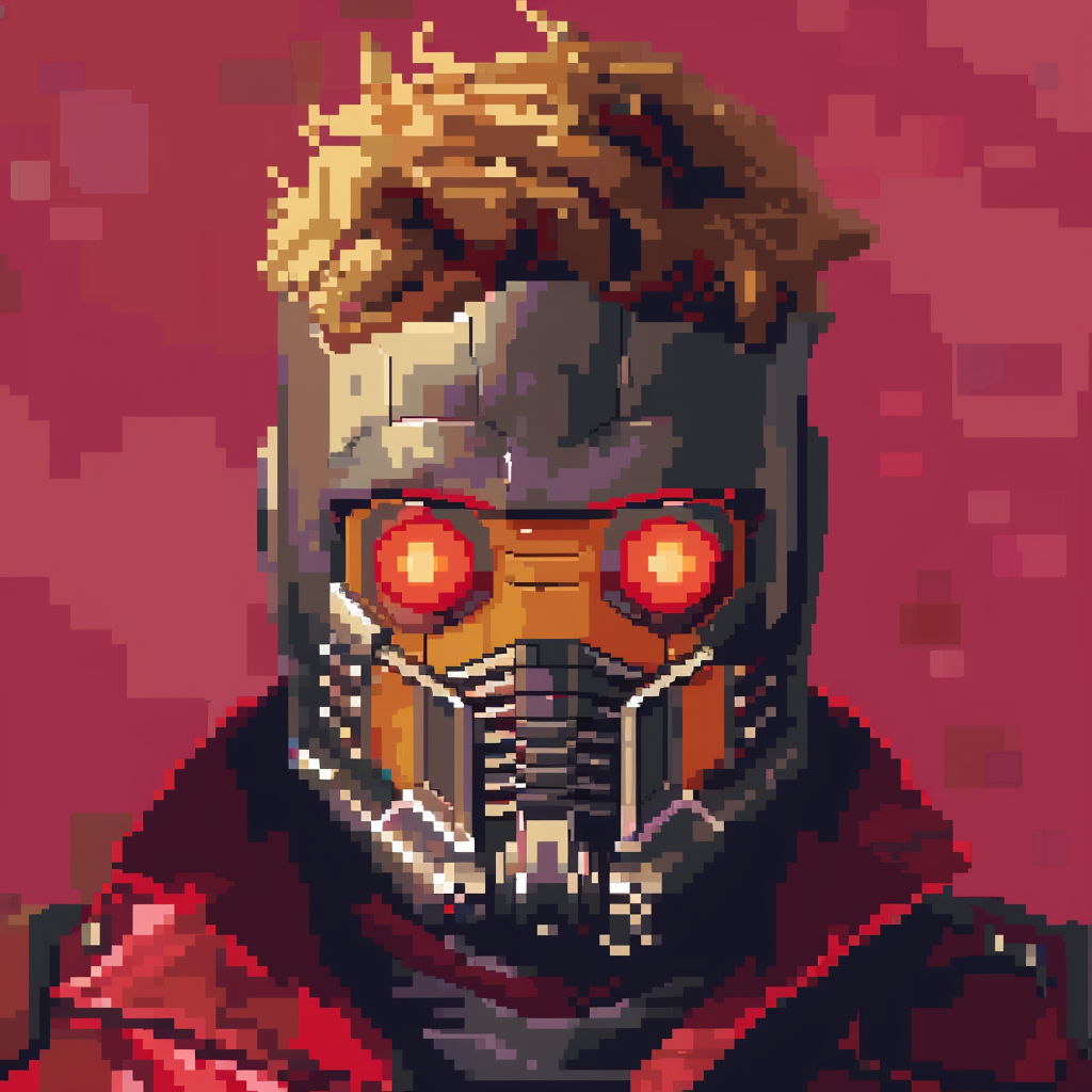 Guardians of the Galaxy Pixel Art Portrait