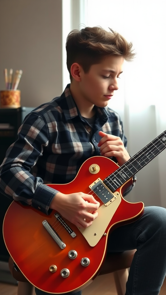 Guitar Boy's YouTube Profile Picture with classic guitar