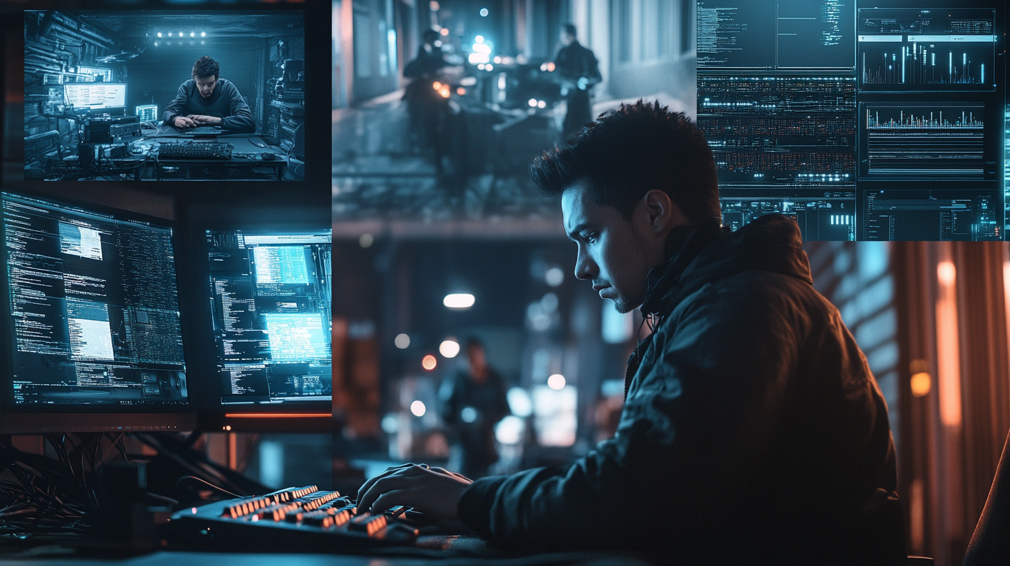 Hacker Character: Cinematic Grid Images Sony Alpha A7 III