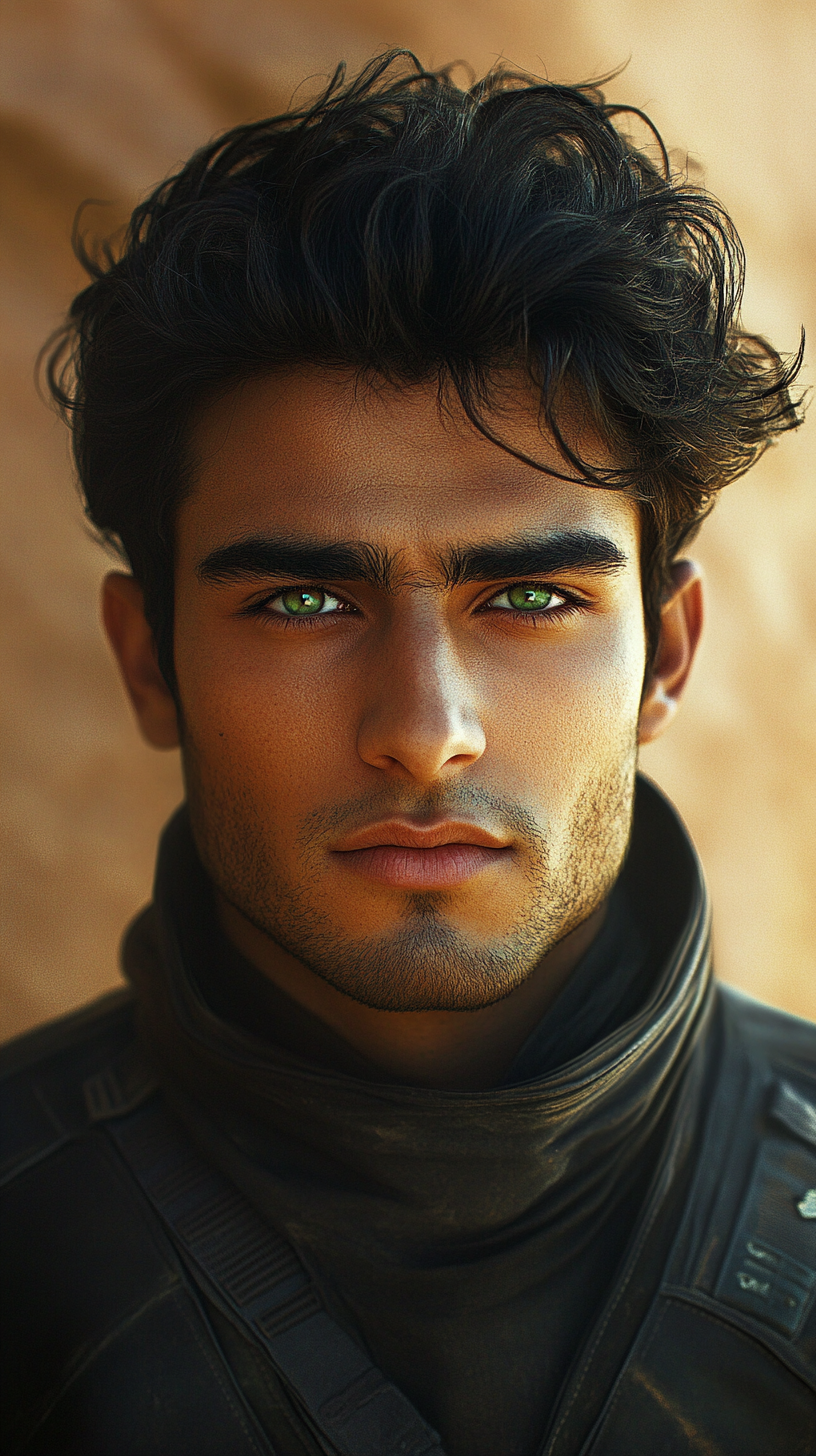 Handsome 25-year-old Persian male in Fedaykin suit