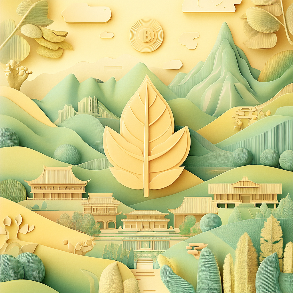 Harmonious Gold Coin Growth Poster