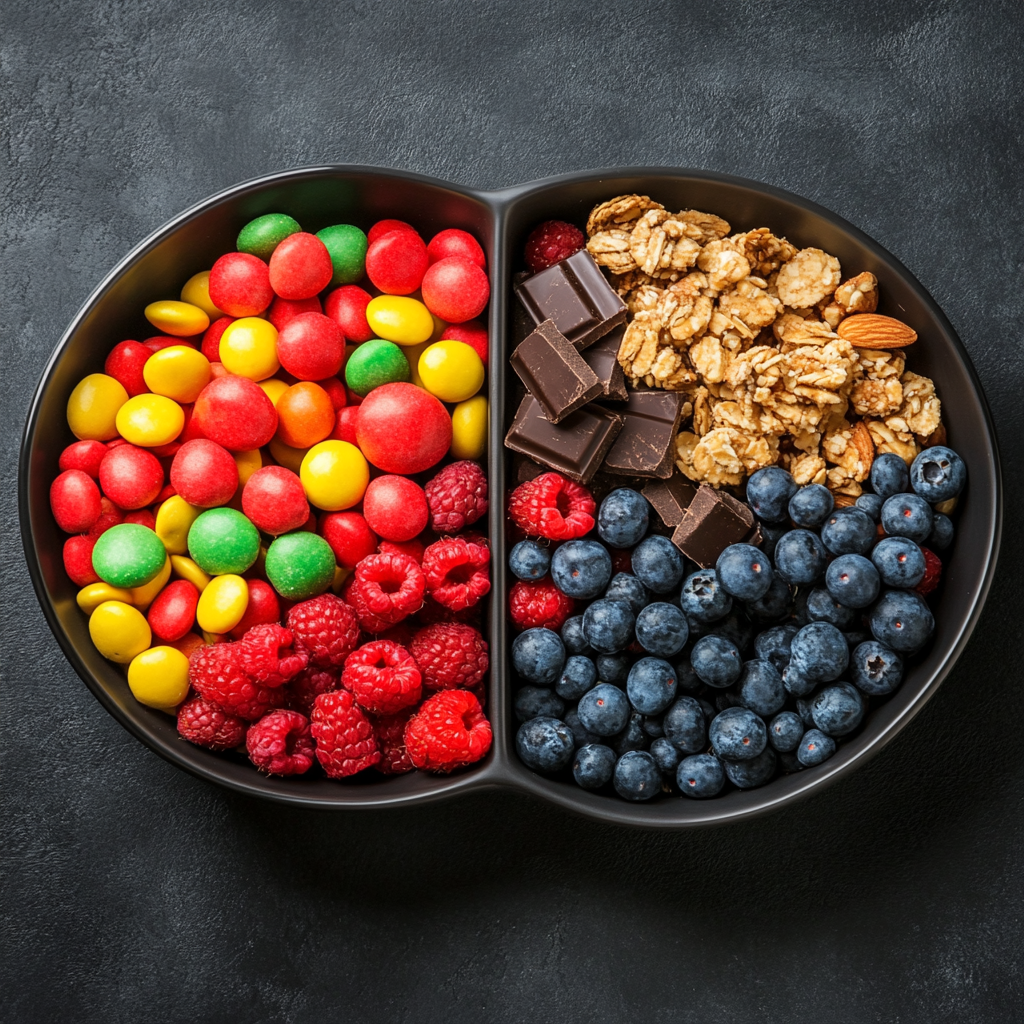 Healthy vs. Sugary: Choose smartly for better health.