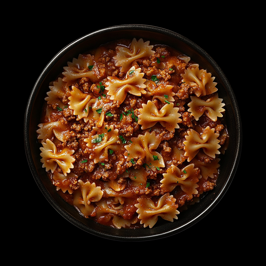 Hearty Bowtie Pasta Dish with Ground Beef