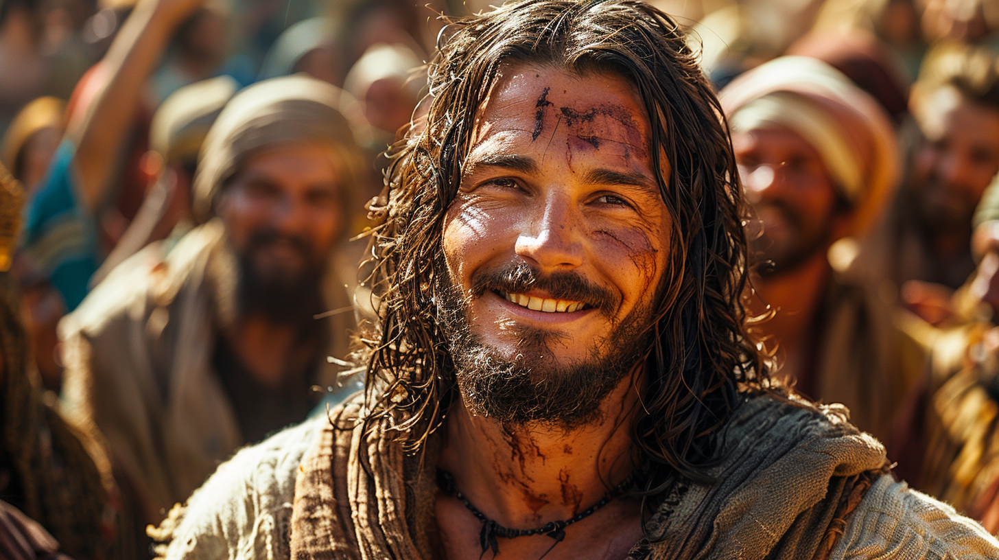 High Quality Photorealistic Biblical Celebration Image Israelite Jesus