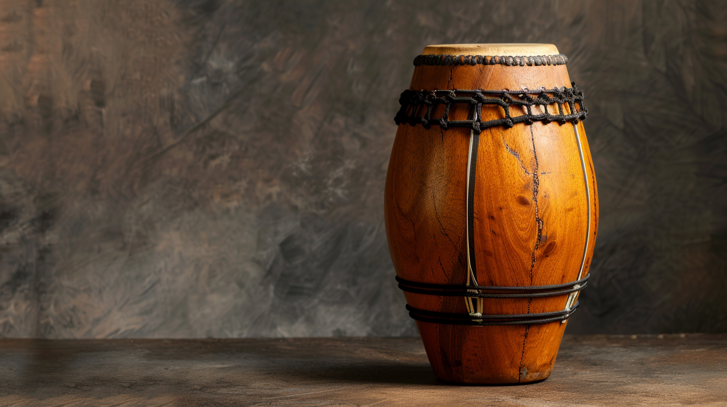 High-resolution product photo of Conga drum on neutral background