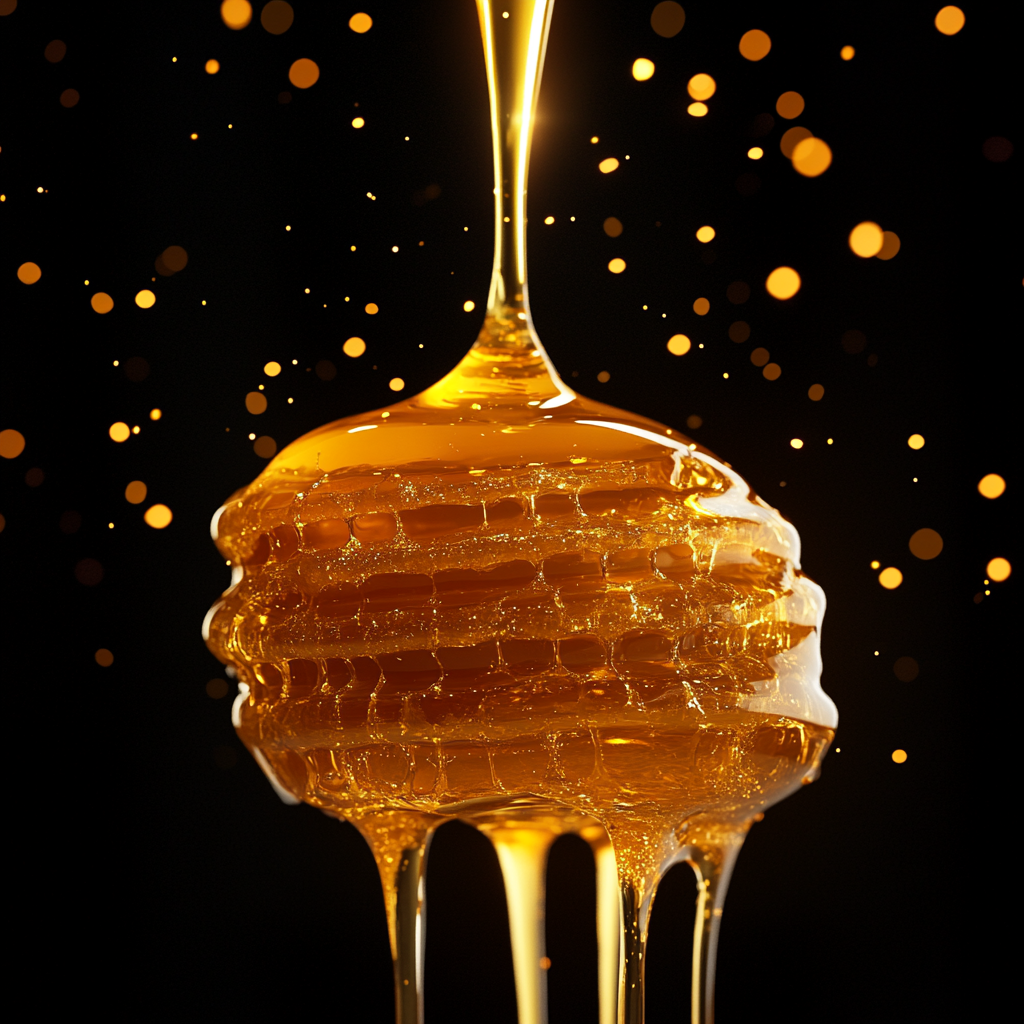 High resolution product photo: Golden honey dipper flow