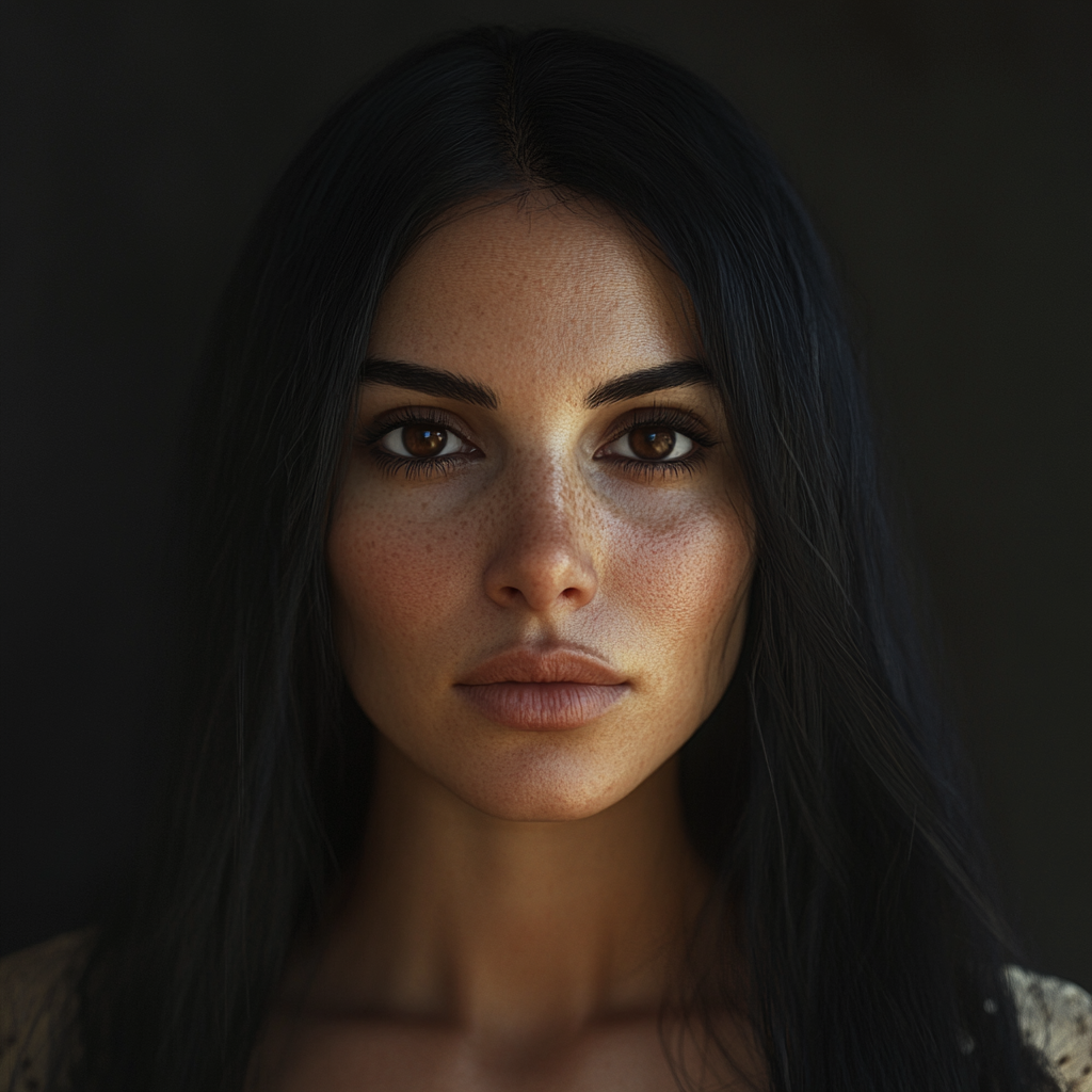 Hyper-Realistic Portrait of Middle Eastern Woman 