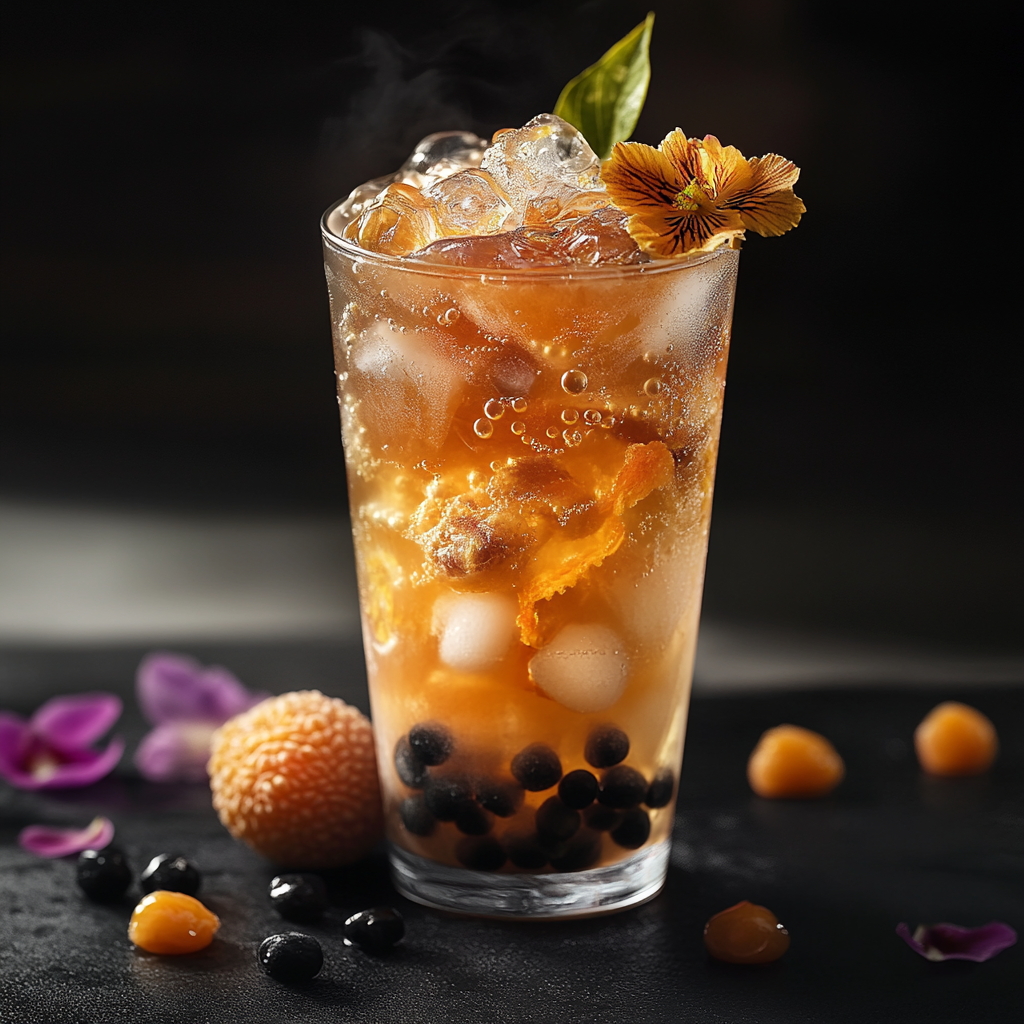 Hyper-realistic Iced Tea 16K Photo, Professional Food Photography