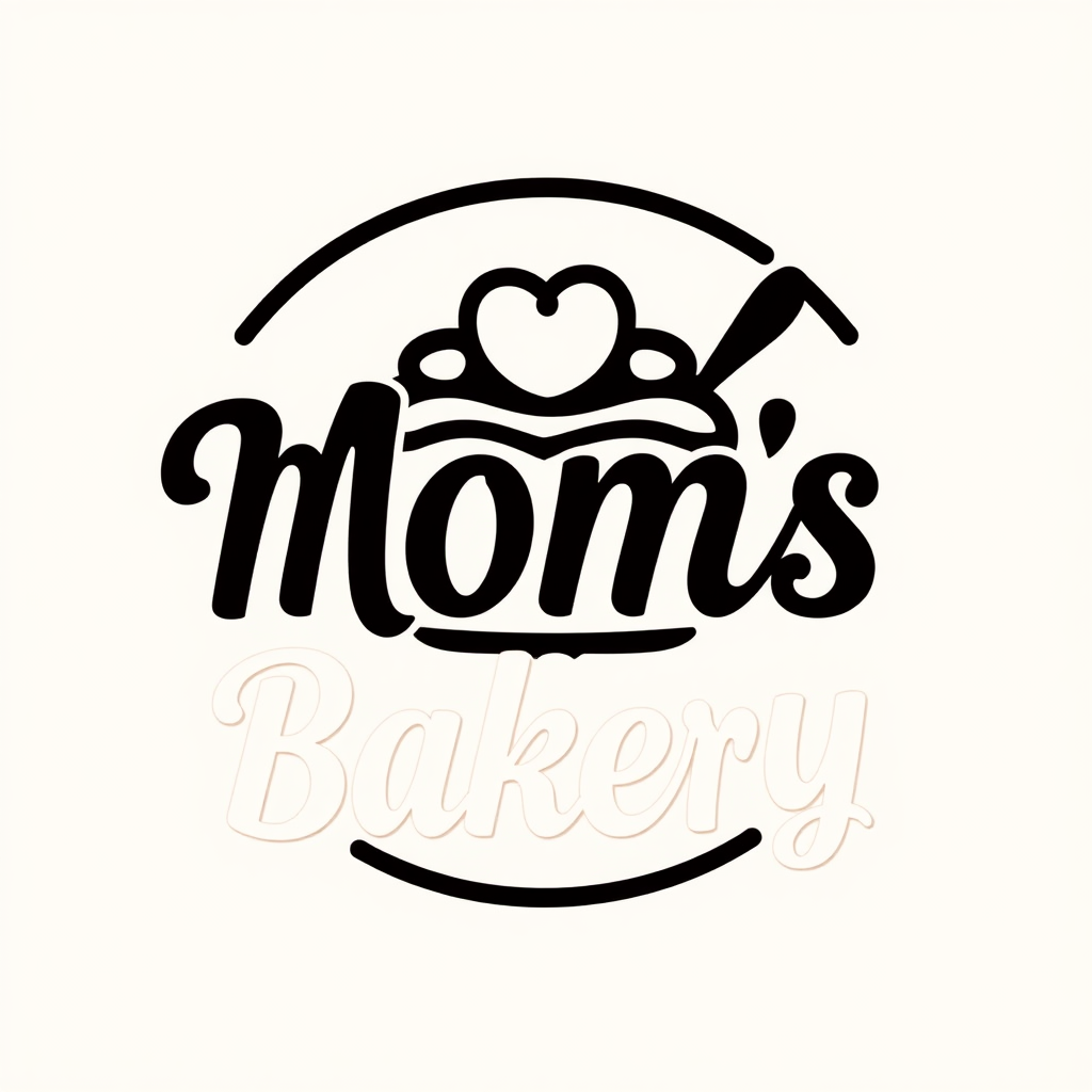 Iconic symbol for Mom's Bakery brand.