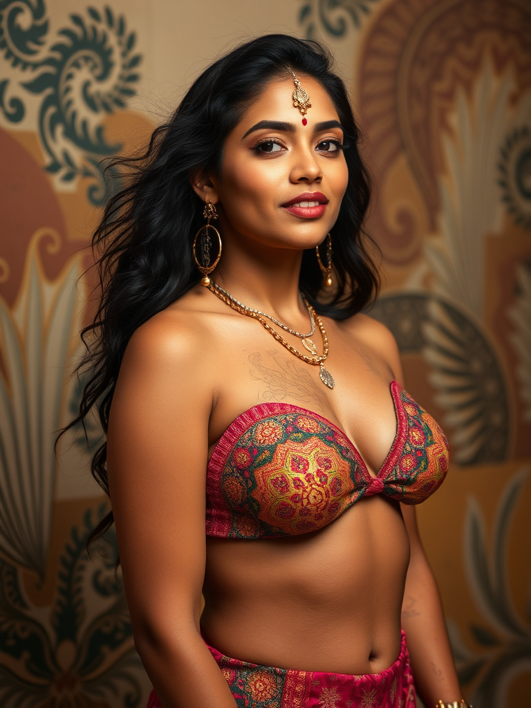 Indian American Mix Woman - Sample AI Image