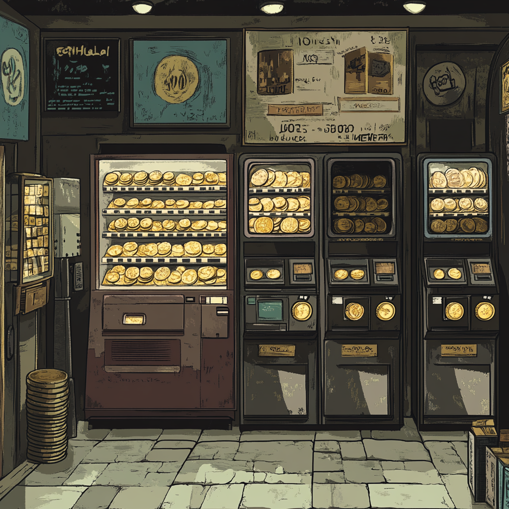 Inside Coin Store: Gold and Silver Vending Machines