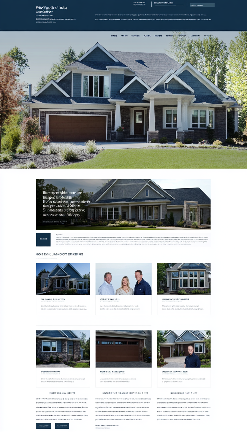 Insurance services website Layout