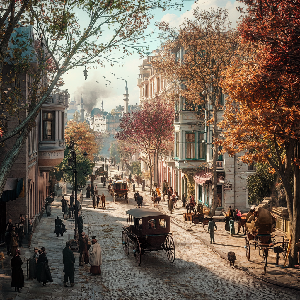 Istanbul in the 1900s: Photographic 3D Render Theme Park