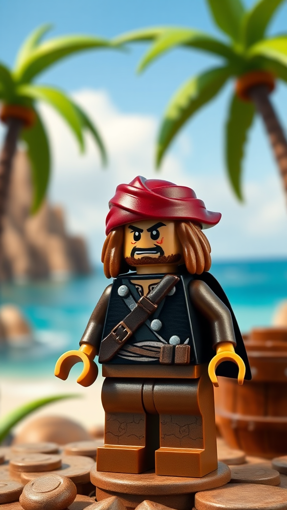 Jack Sparrow as a Lego figure in Lego Island