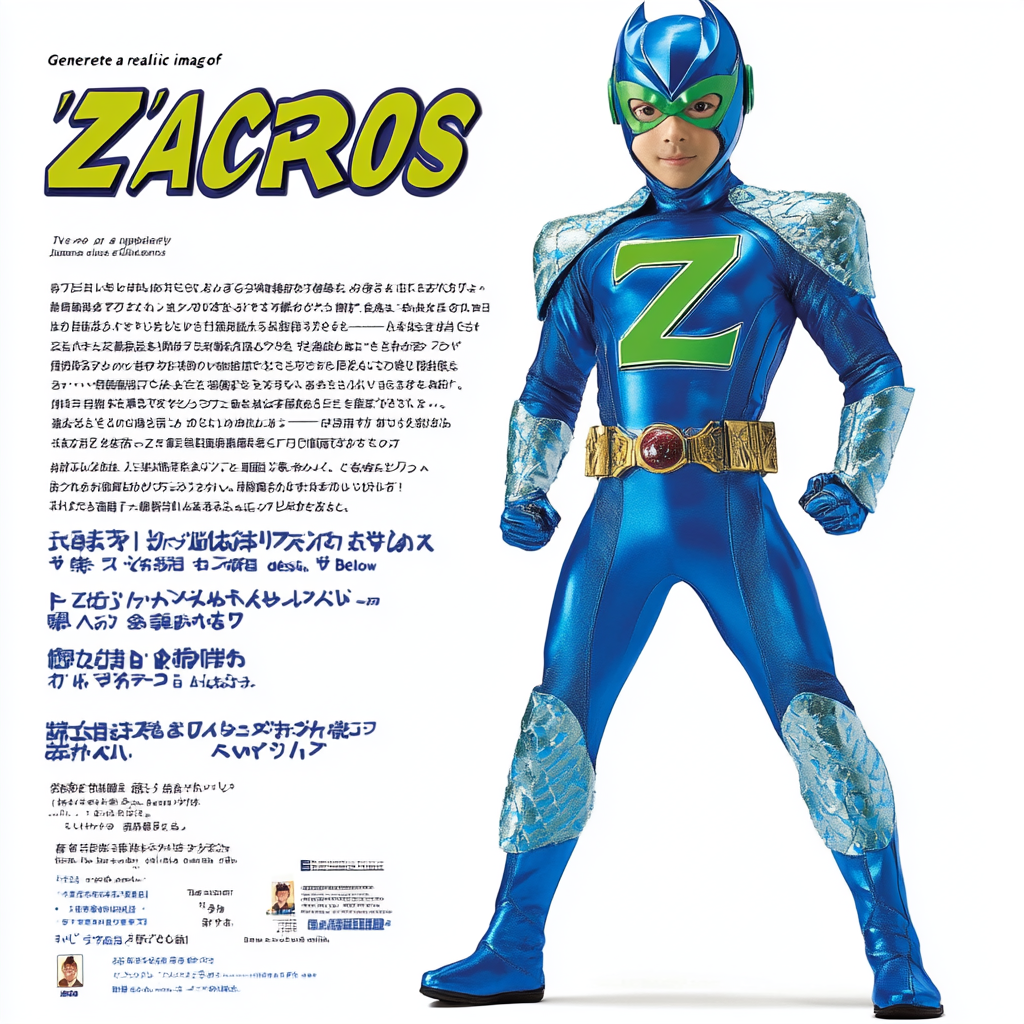 Japanese Children's TV Show Superhero: Dynamic Hero Zacros