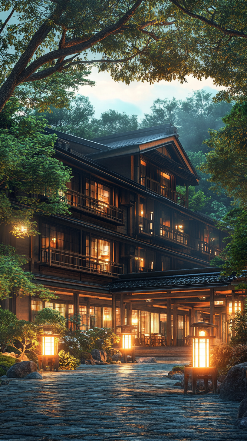 Japanese Hot Spring Inn: Grand and Welcoming