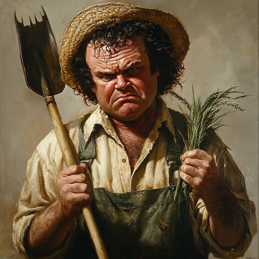 John C Reilly from stepbrothers as dirty farmer.