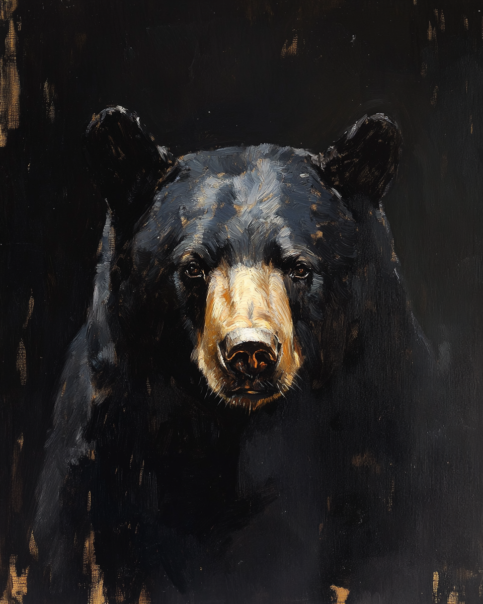 John Singer Sargent Black Bear Portrait Painting