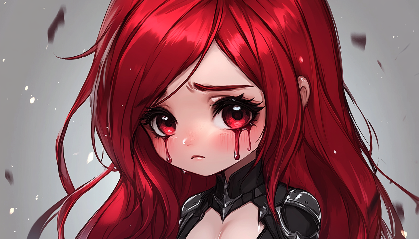 Katarina from League of Legends: Chibi Anime Style