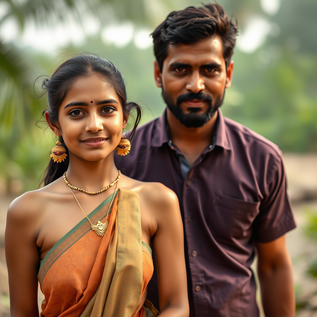 Kerala Girl's Portrait with Her Husband