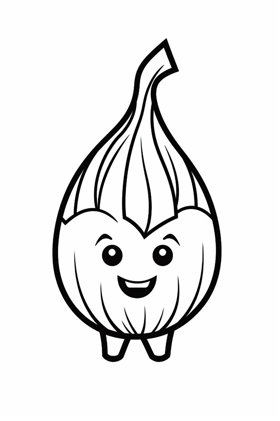 Kids' Simple Beechnut Coloring Page in Monochrome