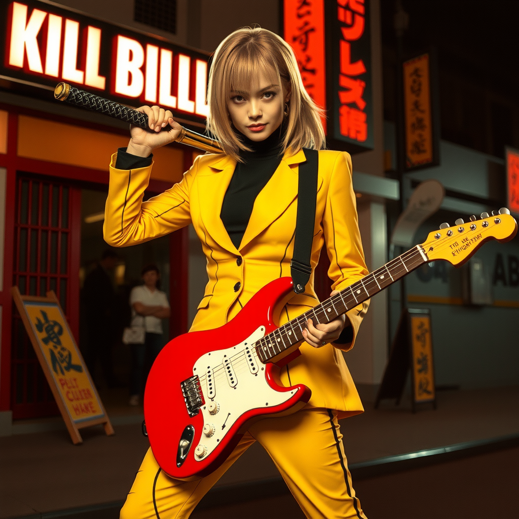 Kill Bill Scene: Uma in Yellow SuitCloseOperation