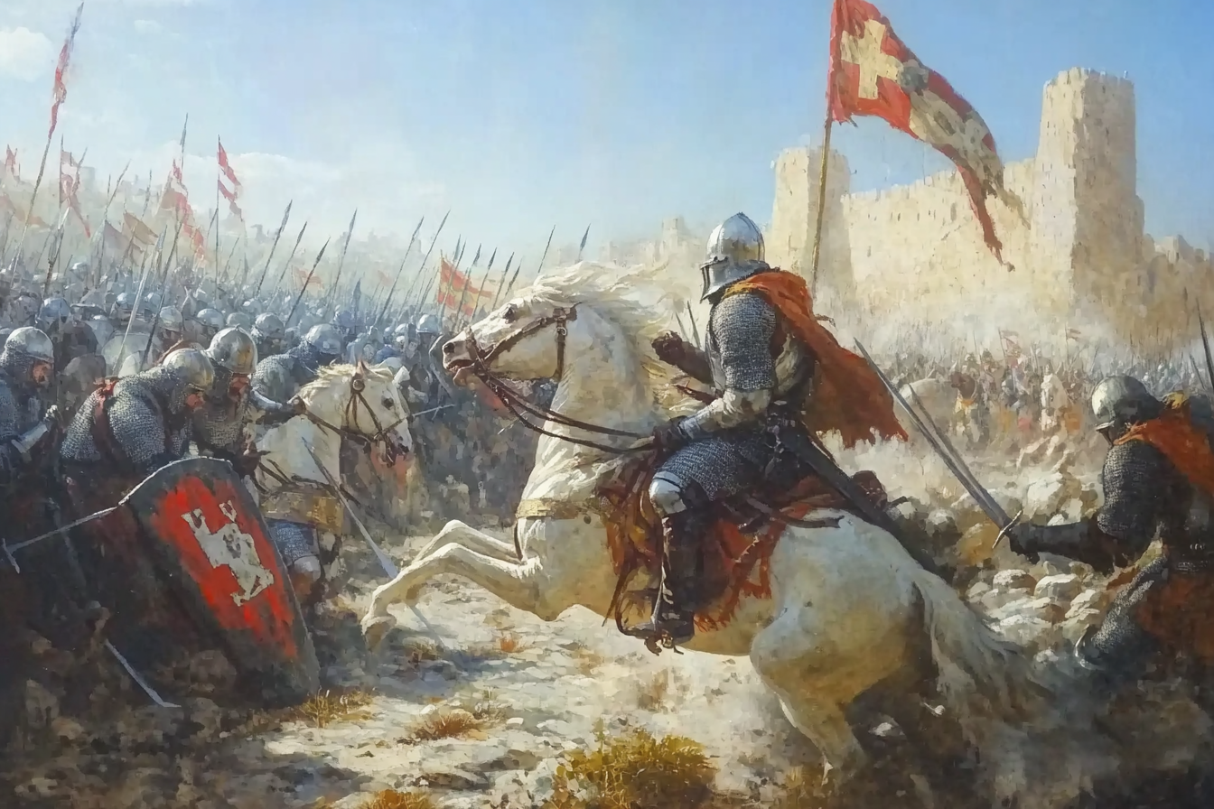 King Baldwin IV defeats Saladin at Montsigard.