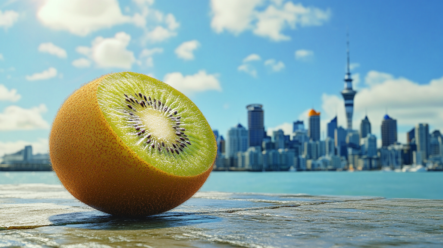 Kiwi in Auckland with detailed, serene view.