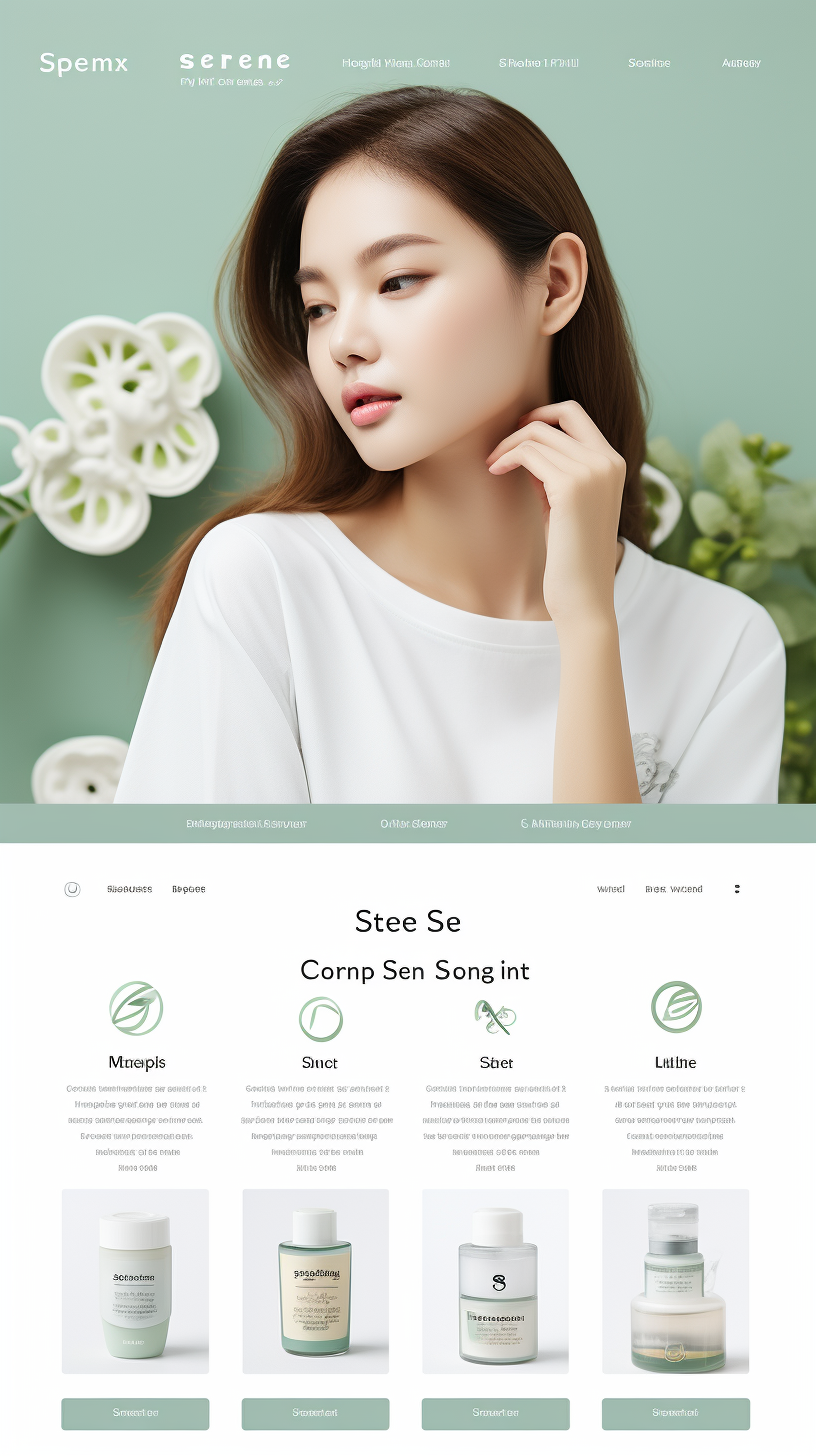 Korean Health Supplement Mobile Homepage Design