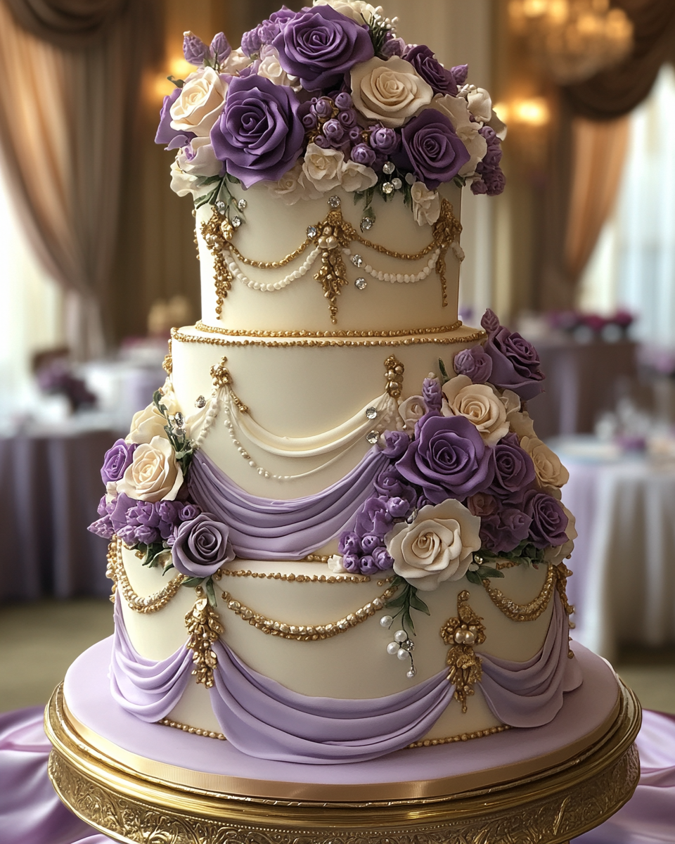 Lavish Middle Eastern Inspired Multi-Tiered Cake