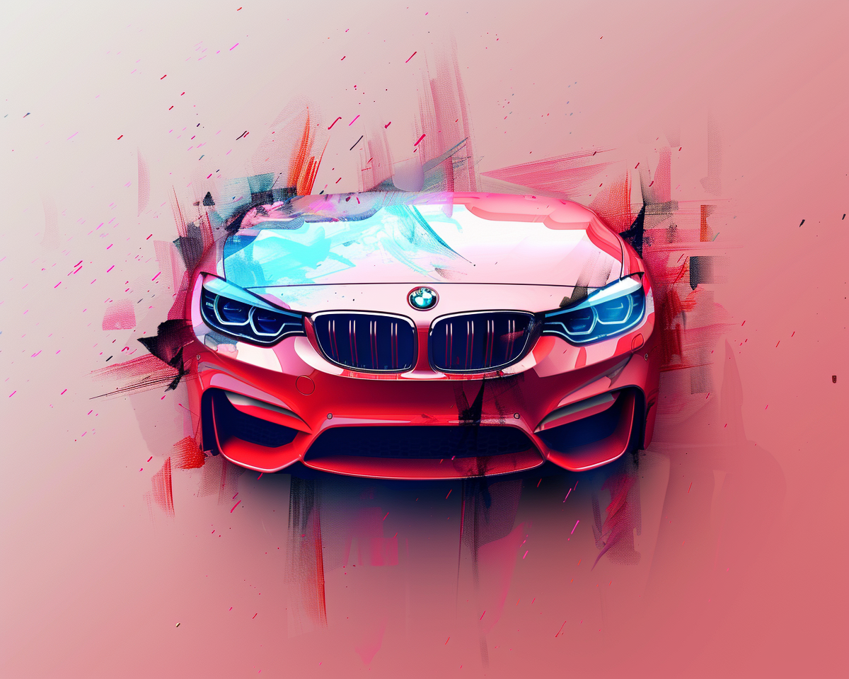 Logo design for BMW appealing to Gen Z. Incorporates aesthetics from streamers and Tik Tok.