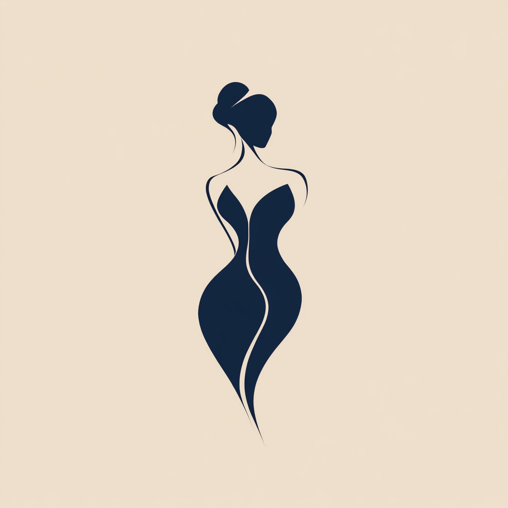 Logo for shapewear brand, Navy Shapes, elegant for women.