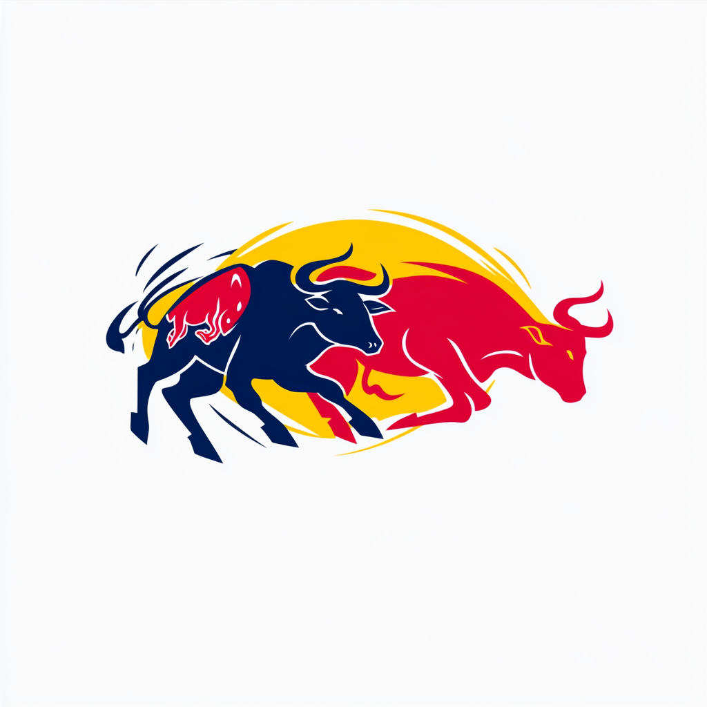 Logo inspired by Red Bull Racing with Red Cow Racing.