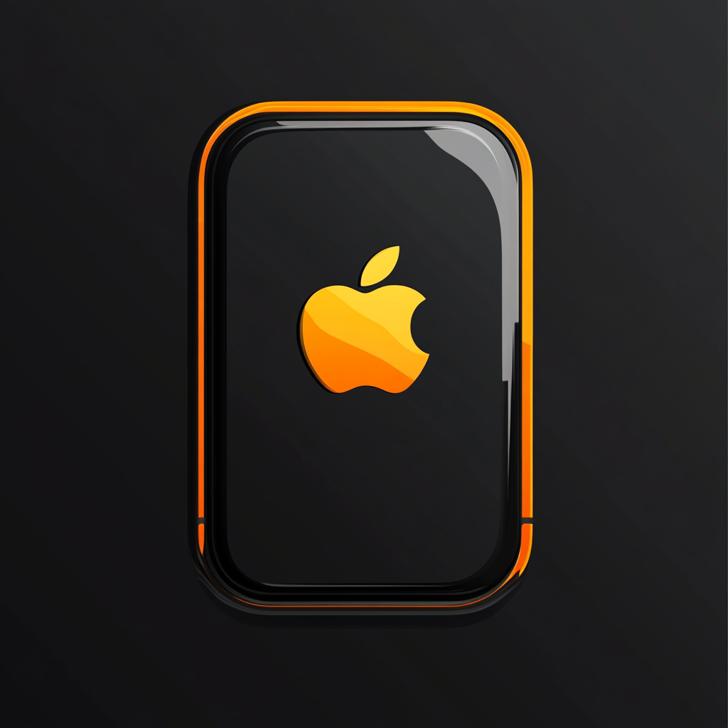 Logo with Flash Frame on bottom. iPhone design.