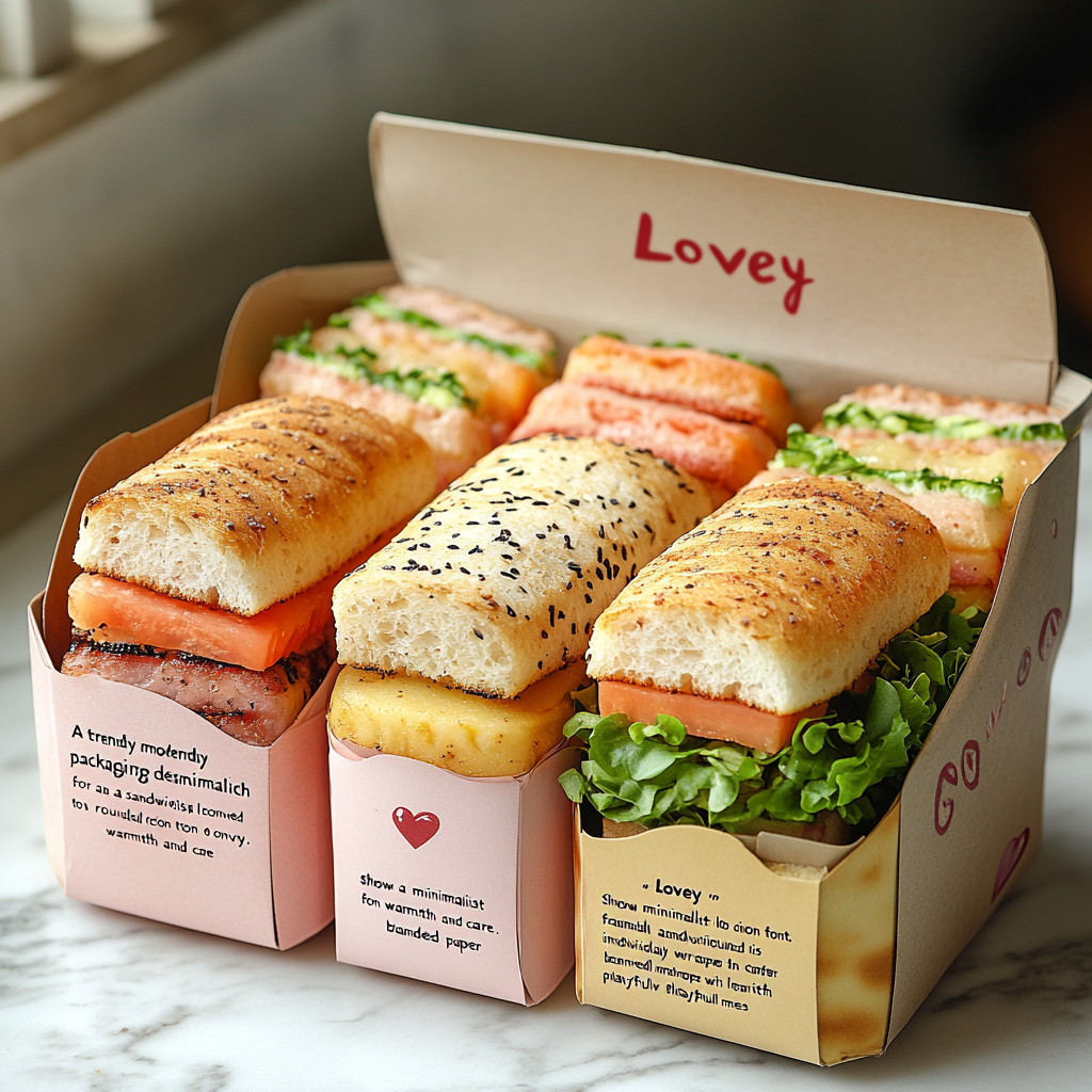 Lovey Sandwiches: Artisanal Eco-Friendly Packaged Delights